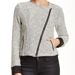 COPY - NWT BNCI by Blanc Noir Tweed Zip Drape Jac…